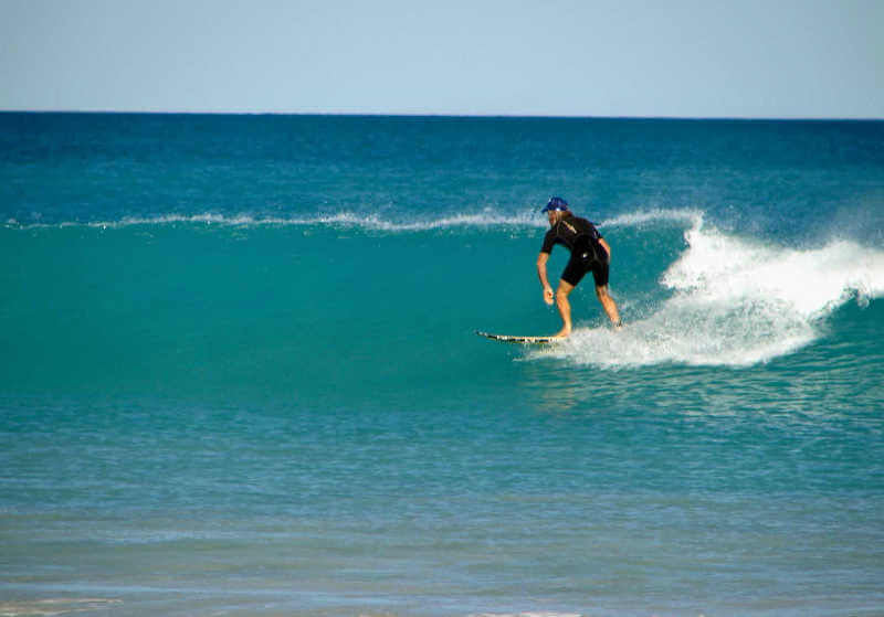 Surfing Cable Beach Broome surf.